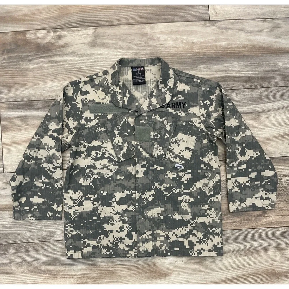 Trooper Kids Toddler Small Army ACU Camo Outfit Costume Top and Bottom Set